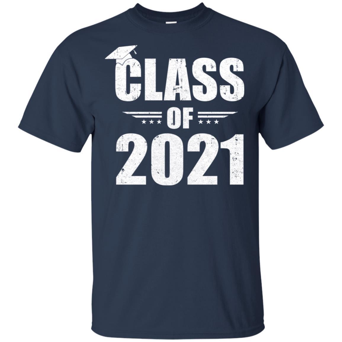 Class Of 2021 Grow With Me Graduation Year-T-Shirt & Hoodie-Classic T-Shirt-Navy