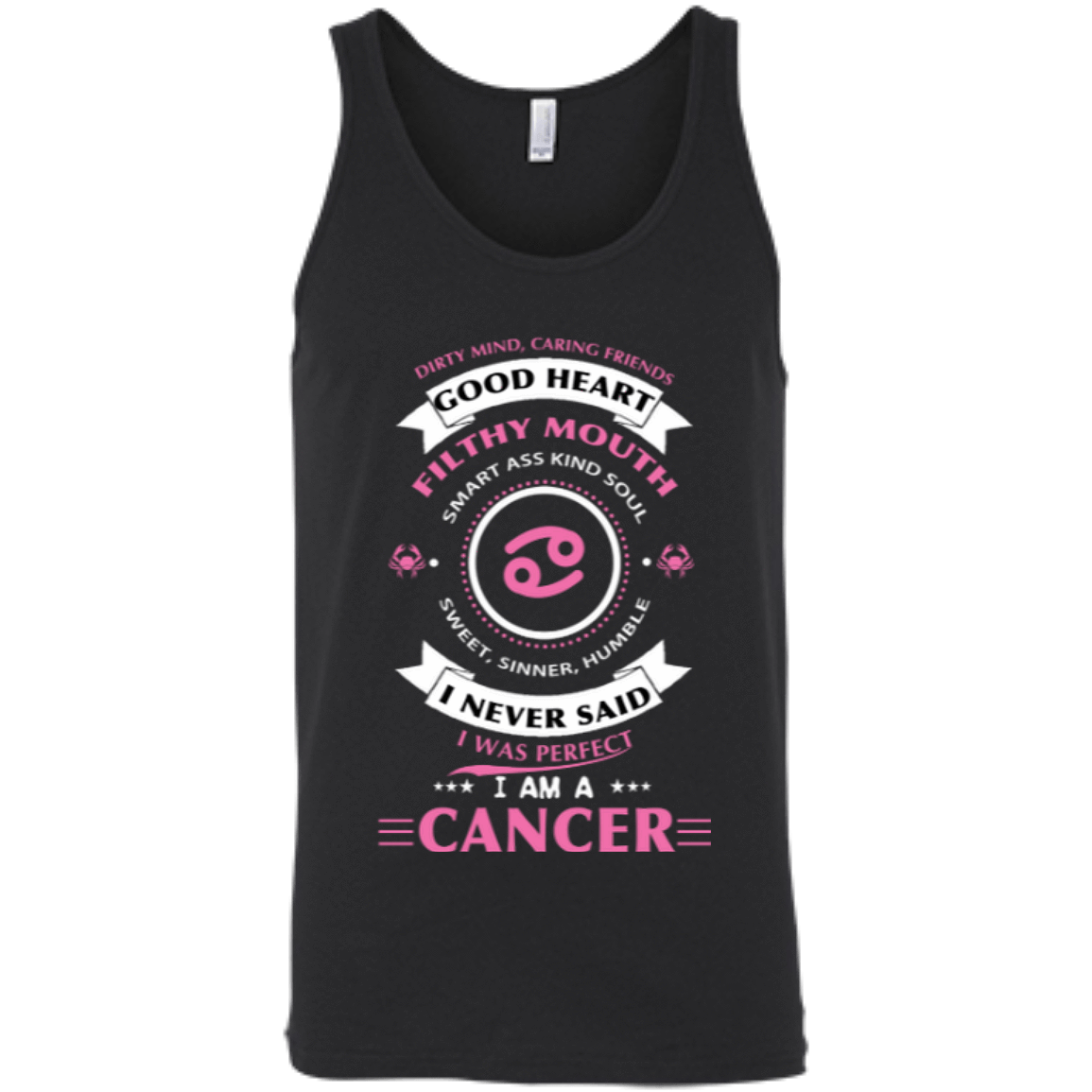 I Never Said I Was Perfect I Am A CANCER-T-Shirt & Hoodie-Unisex Tank-Black
