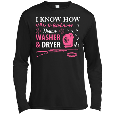 I Know How To Load More Than A Washer And Dryer-T-Shirt & Hoodie-Long Sleeve T-Shirt-Black