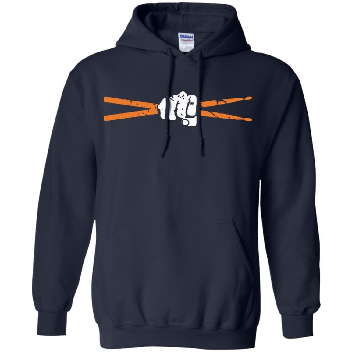 Drumsticks Drummer Awesome Music Lover Musician-T-Shirt & Hoodie-Pullover Hoodie-Navy