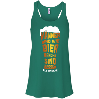M‚àö¬ßnner Sind Wie Bier Manche Sind Besser Als Andere-T-Shirt & Hoodie-Women's Flowy Racerback Tank-Kelly