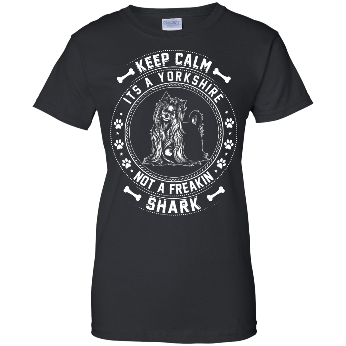 Keep Calm It's A Yorkshire Terrier Not A Freaking Shark-T-Shirt & Hoodie-Women's T-Shirt-Black