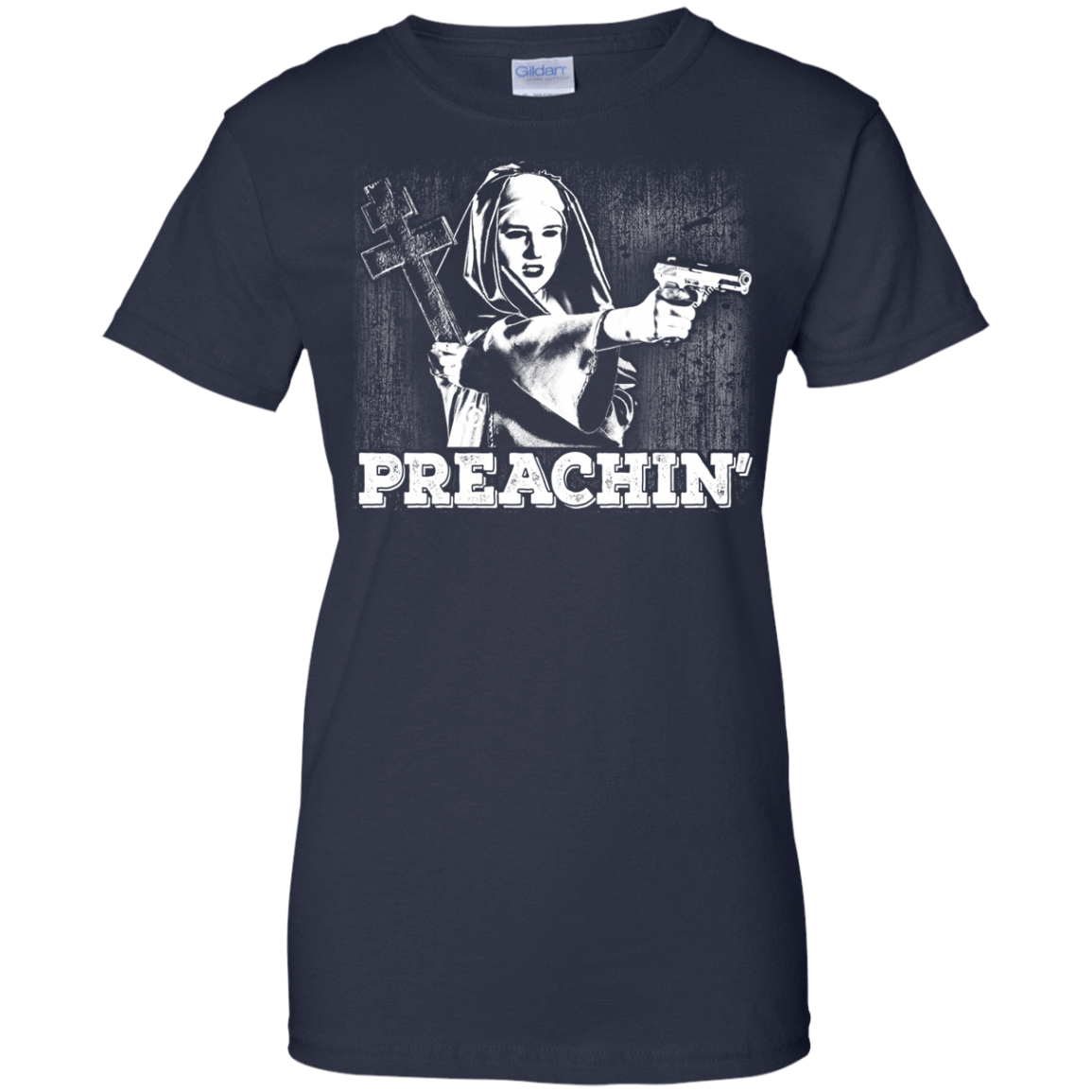 Preachin'-T-Shirt & Hoodie-Women's T-Shirt-Navy