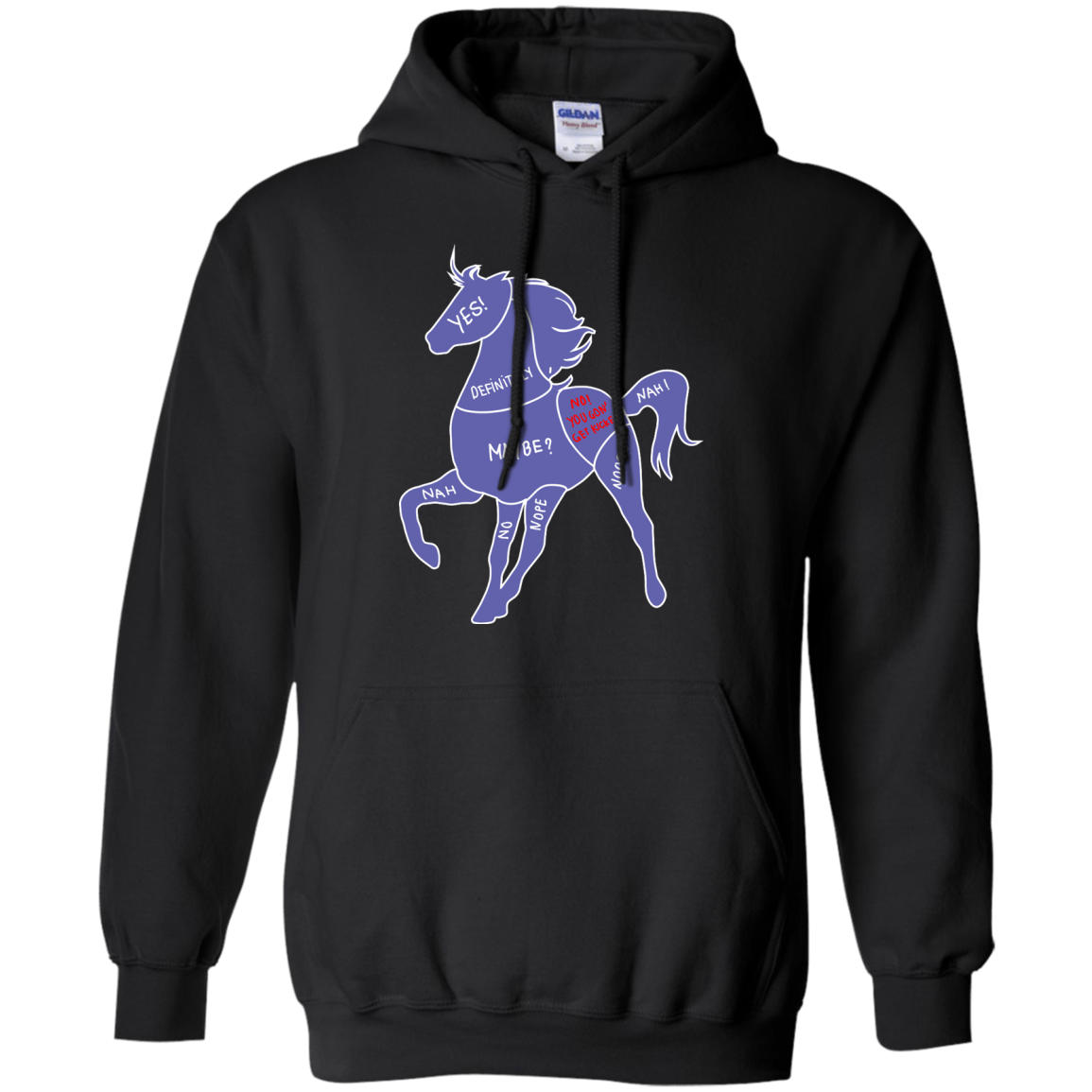 Proper way to pet a Horse lover-T-Shirt & Hoodie-Pullover Hoodie-Black