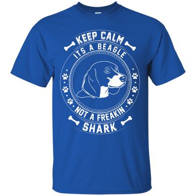 Keep Calm It's A Beagle Not A Freaking Shark-T-Shirt & Hoodie-Classic T-Shirt-Royal
