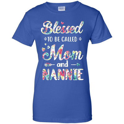 Mothers Day Gifts Blessed To Be Called Mom And Nannie-T-Shirt & Hoodie-Women's T-Shirt-Royal
