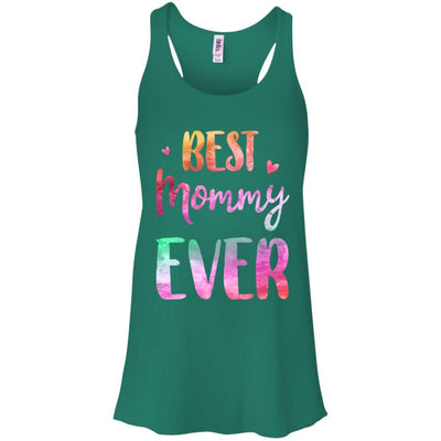 Best Mommy Ever Cute Funny Mothers Day Gift-T-Shirt & Tank Top-Women's Flowy Racerback Tank-Kelly Green