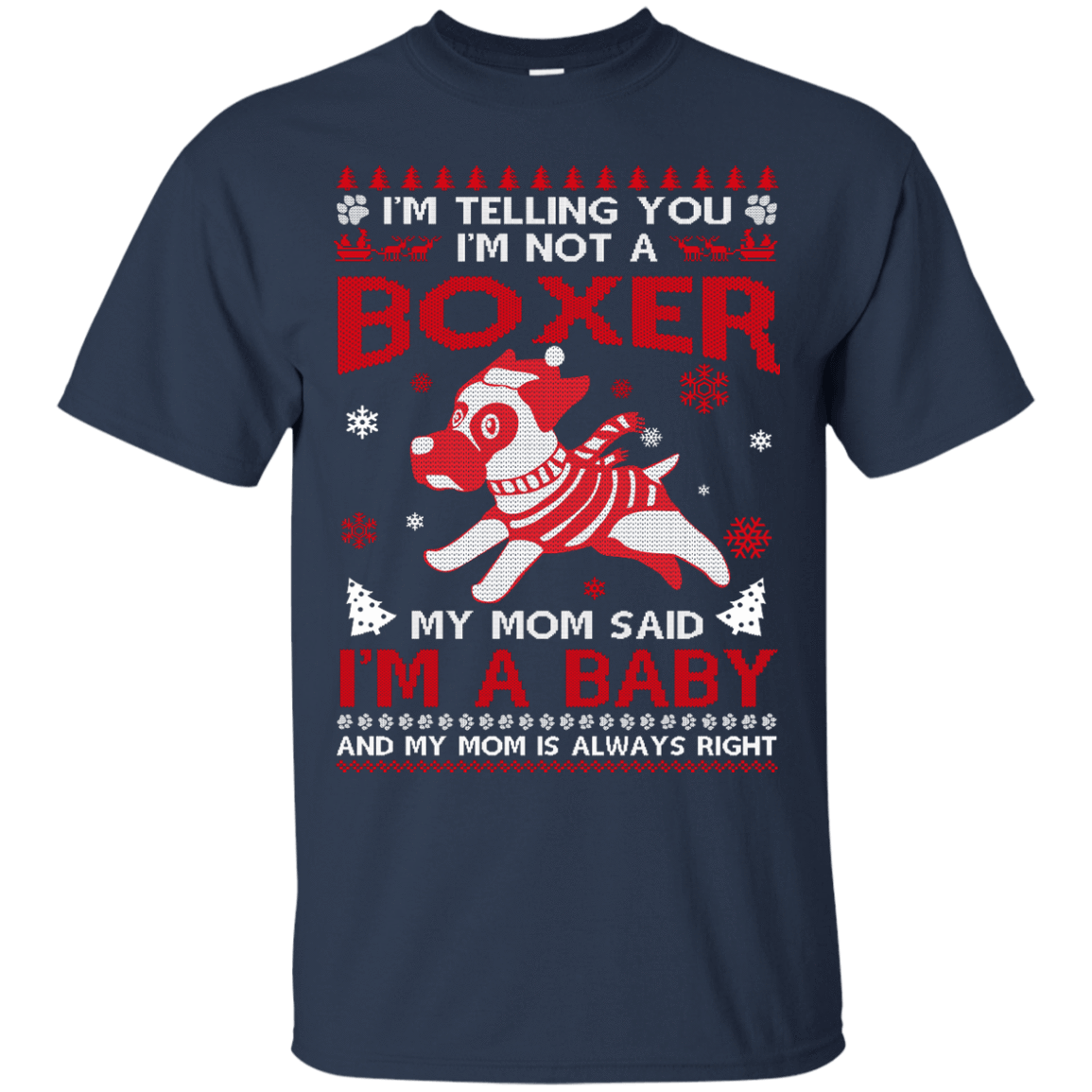 I'm Telling You I'm Not A Boxer-T-Shirt & Hoodie-Classic T-Shirt-Navy