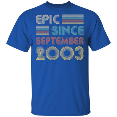 Epic Since September 2003 Vintage 18th Birthday Gifts-T-Shirt & Hoodie-Classic T-Shirt-Royal