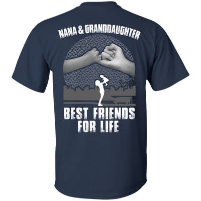 Nana and Granddaughter Best Friends For Life-T-Shirt & Hoodie-Classic T-Shirt-Navy