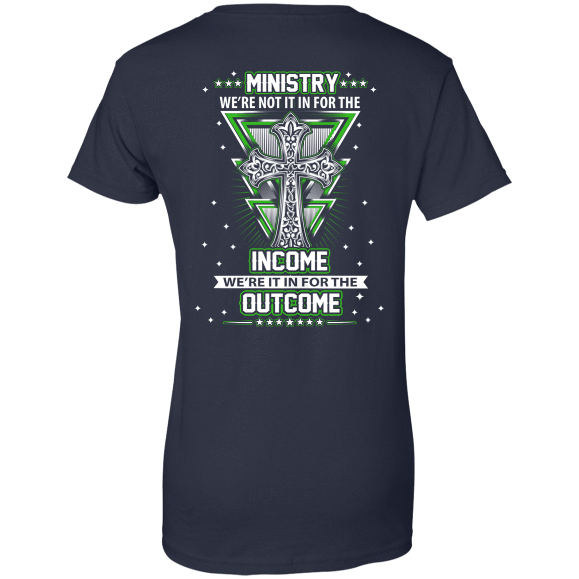 Ministy In It For The Outcome-T-Shirt & Hoodie-Women's T-Shirt-Navy