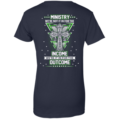 Ministy In It For The Outcome-T-Shirt & Hoodie-Women's T-Shirt-Navy