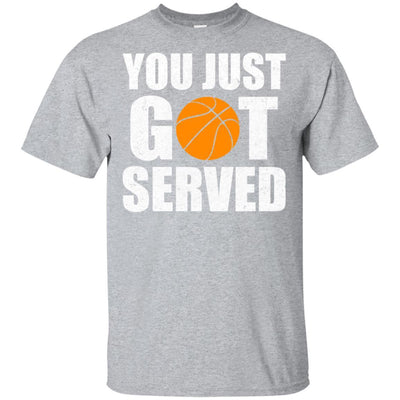You Just Got Served Gifts For Basketball Lovers-T-Shirt & Hoodie-Classic T-Shirt-Sport Grey
