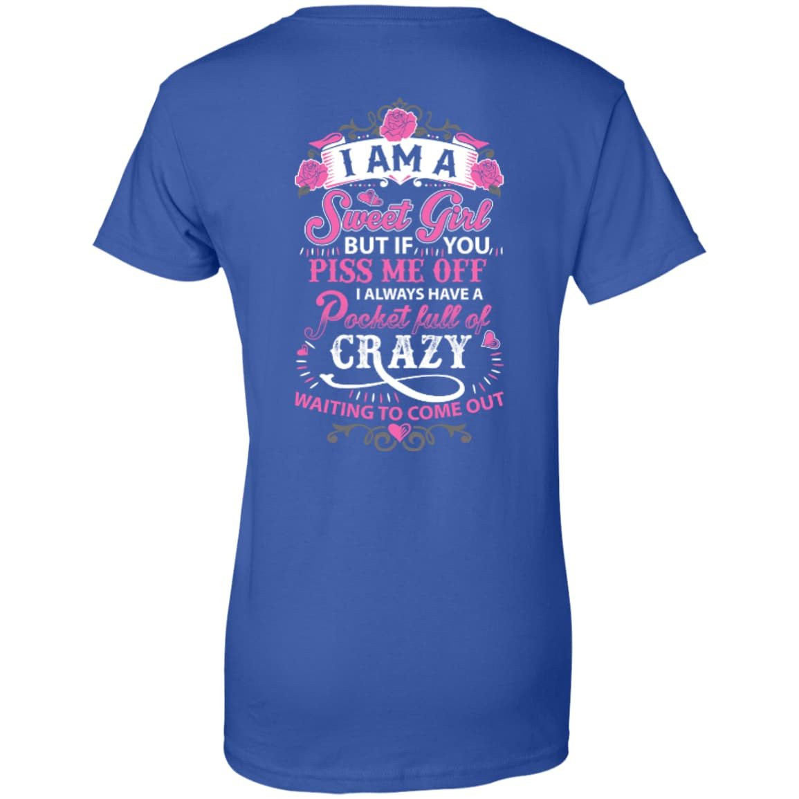I Am A Sweet Girl-T-Shirt & Hoodie-Women's T-Shirt-Royal
