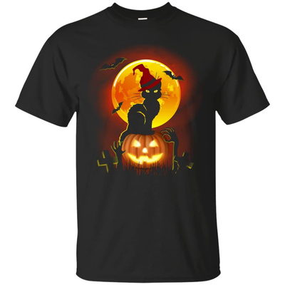 Happy Halloween Cat-T-Shirt & Hoodie-Classic T-Shirt-Black