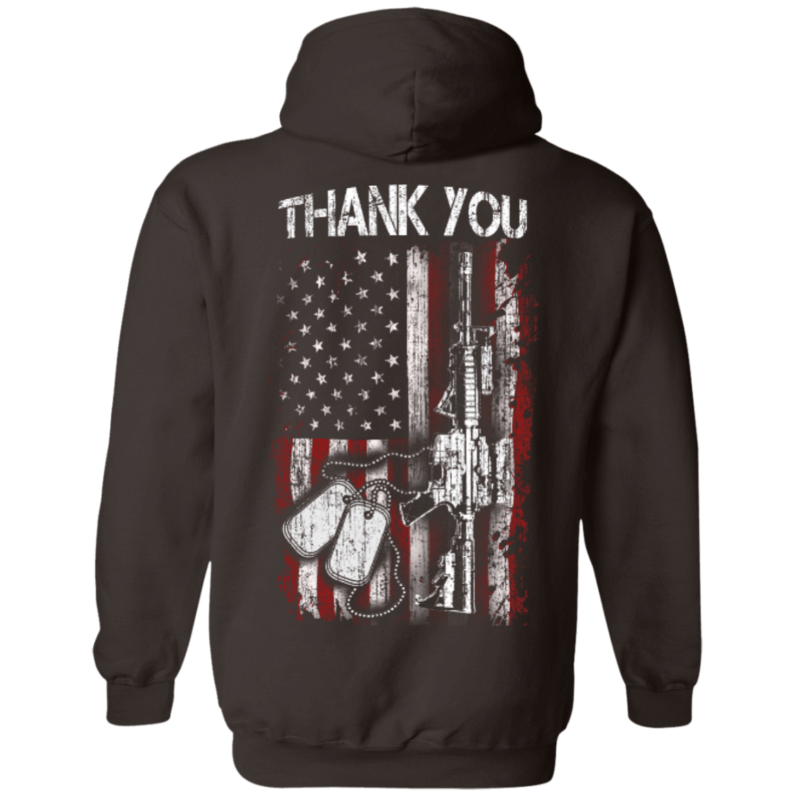 THANK YOU-T-Shirt & Hoodie-Pullover Hoodie-Dark Chocolate