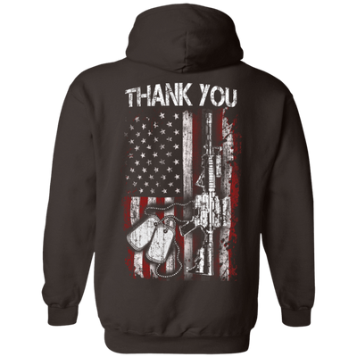 THANK YOU-T-Shirt & Hoodie-Pullover Hoodie-Dark Chocolate