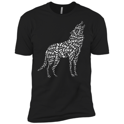 I Love Wolf-T-Shirt & Hoodie-Premium T-Shirt-Black