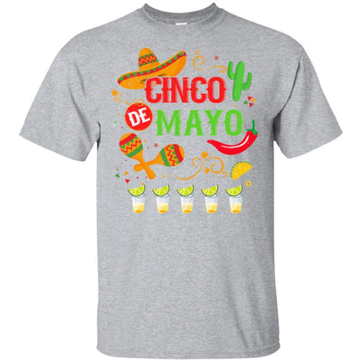 Mexico Fiesta Cinco De Mayo Costume Gifts-T-Shirt & Hoodie-Classic T-Shirt-Sport Grey
