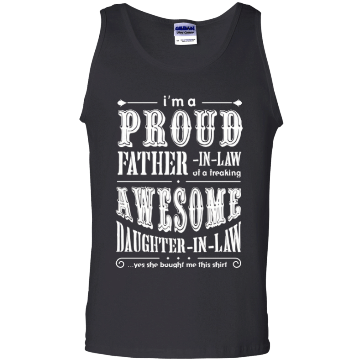 Im A Proud Father In Law Of Daughter In Law-T-Shirt & Hoodie-Unisex Tank-Black