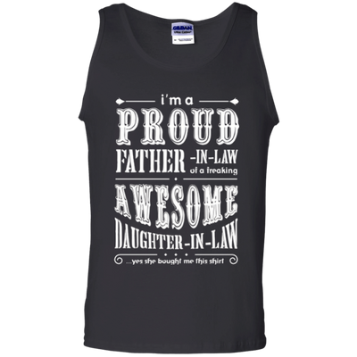 Im A Proud Father In Law Of Daughter In Law-T-Shirt & Hoodie-Unisex Tank-Black