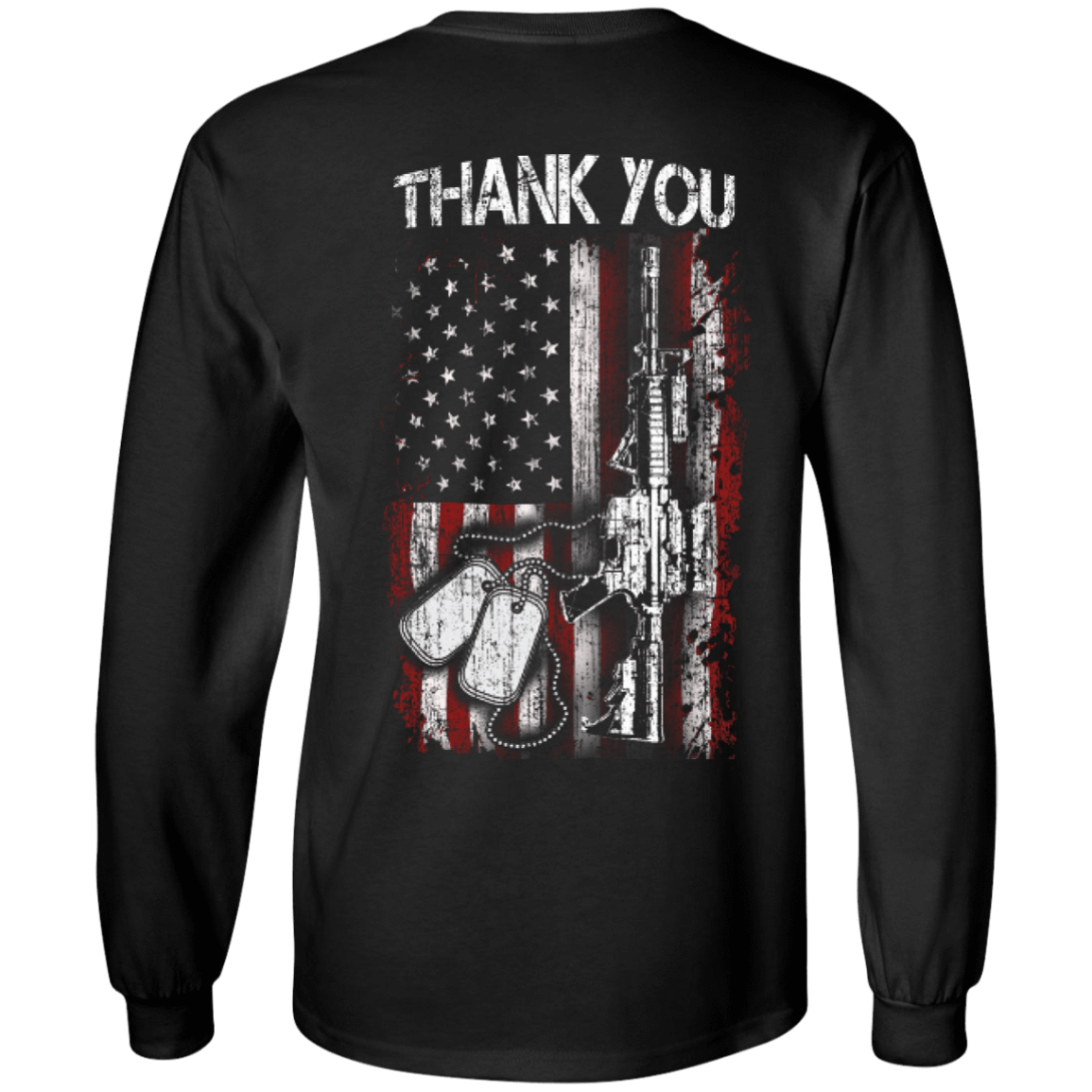 THANK YOU-T-Shirt & Hoodie-Long Sleeve T-Shirt-Black
