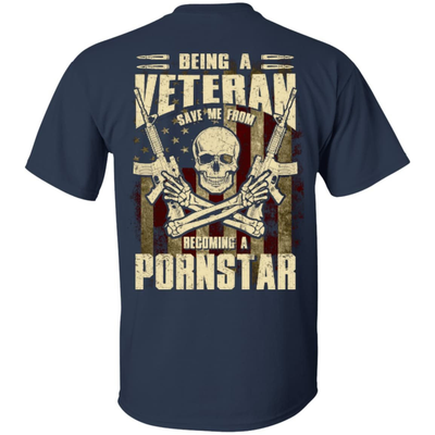 BEING A VETERAN-T-Shirt & Hoodie-Classic T-Shirt-Navy