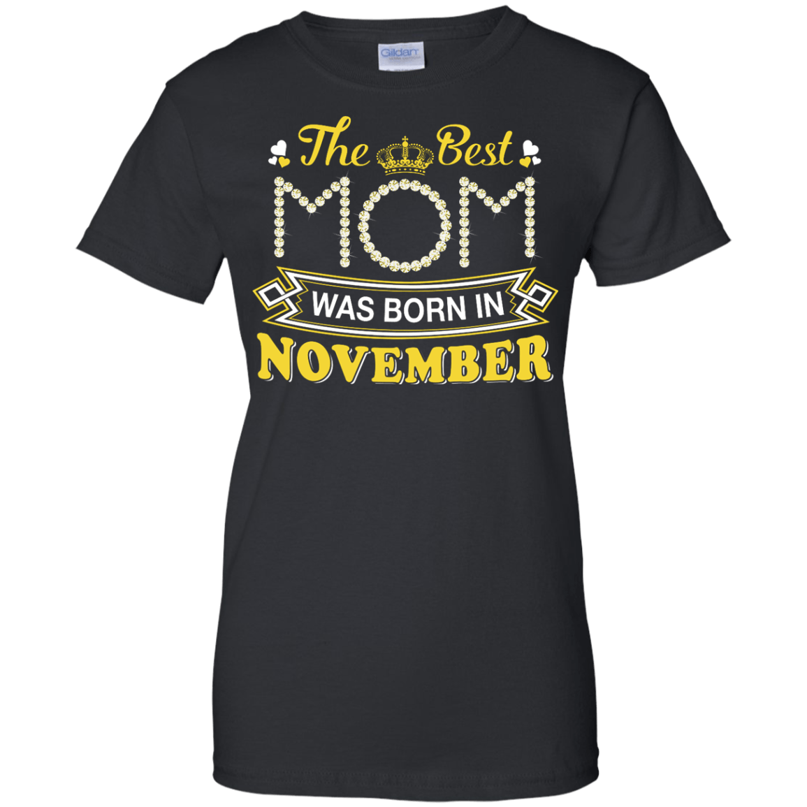 The Best Mom Was Born In November-T-Shirt & Hoodie-Women's T-Shirt-Black