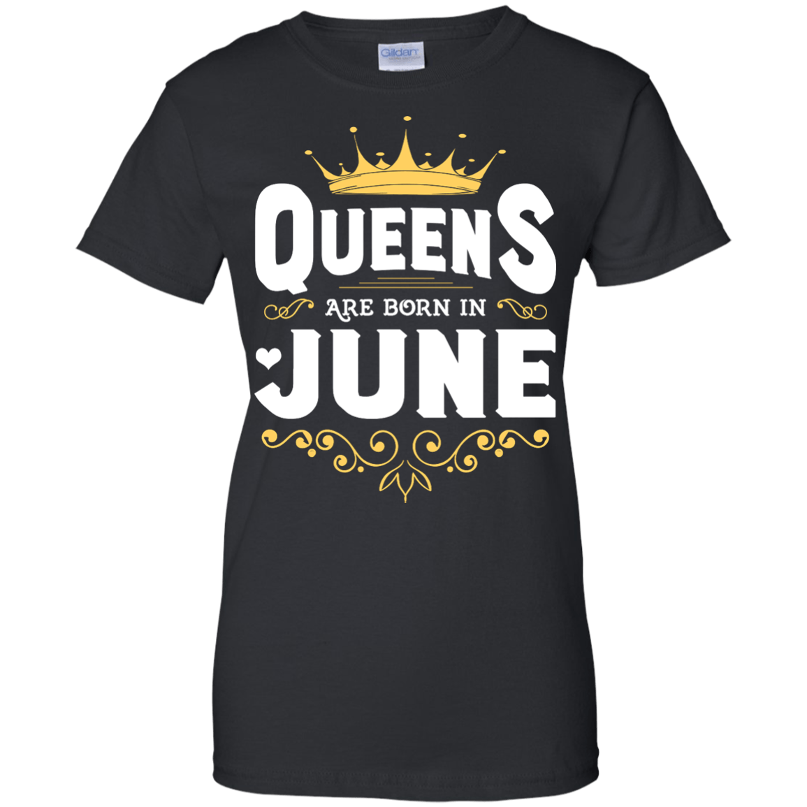 Queens Are Born In June-T-Shirt & Hoodie-Women's T-Shirt-Black