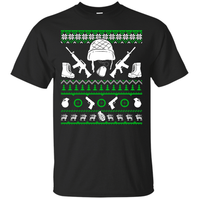 Soldier Christmas Sweater-T-Shirt & Hoodie-Classic T-Shirt-Black