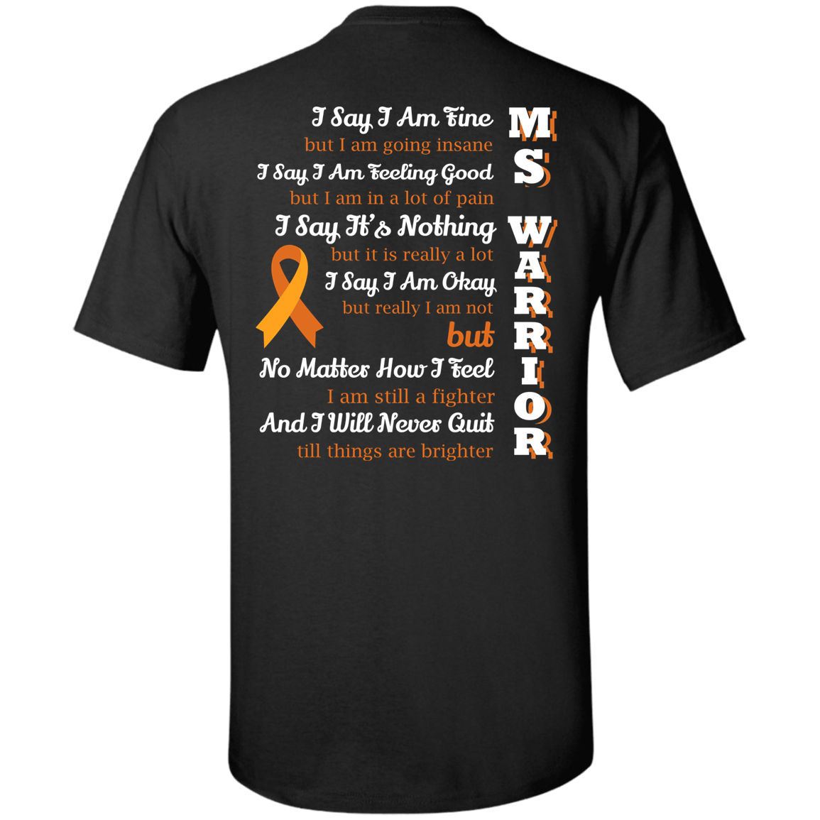 Multiple Sclerosis Warrior-T-Shirt & Hoodie-Classic T-Shirt-Black