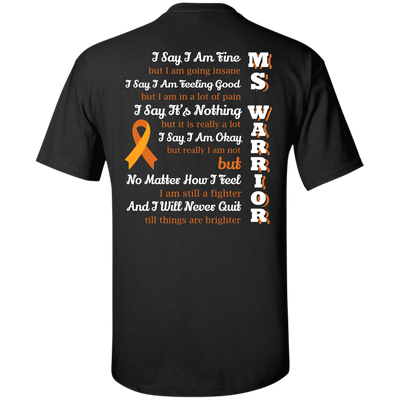 Multiple Sclerosis Warrior-T-Shirt & Hoodie-Classic T-Shirt-Black