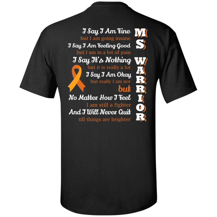 Multiple Sclerosis Warrior-T-Shirt & Hoodie-Classic T-Shirt-Black