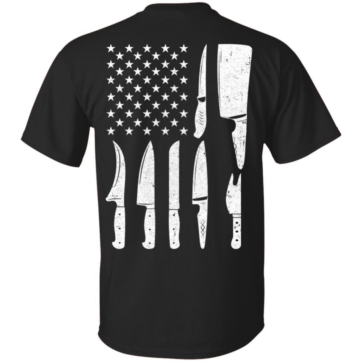 Chef Knife Patriotic American Flag Kitchen