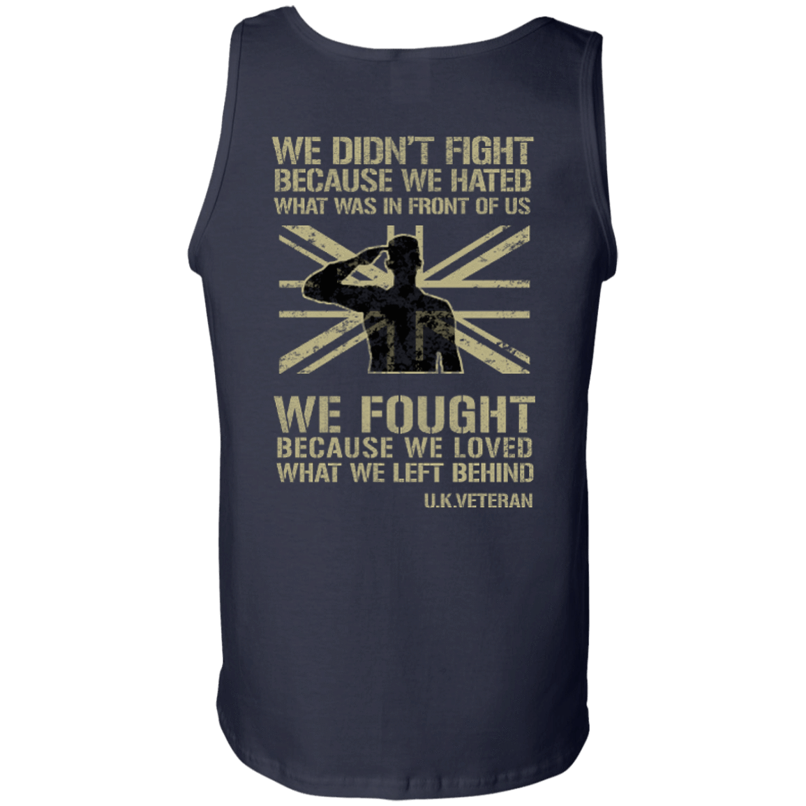 UK Veteran Affairs-T-Shirt & Hoodie-Unisex Tank-Navy