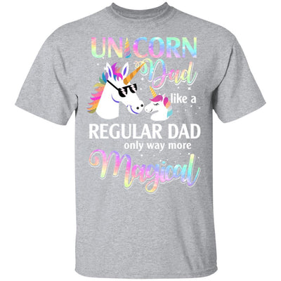 Dadacorn Unicorn Dad Like A Regular Dad Fathers Day-T-Shirt & Hoodie-Classic T-Shirt-Sport Grey