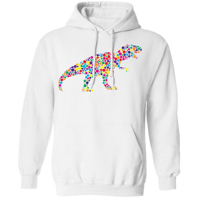 Dot T-Rex Dinosaur Lovers International Dot Day-T-Shirt & Hoodie-Pullover Hoodie-White