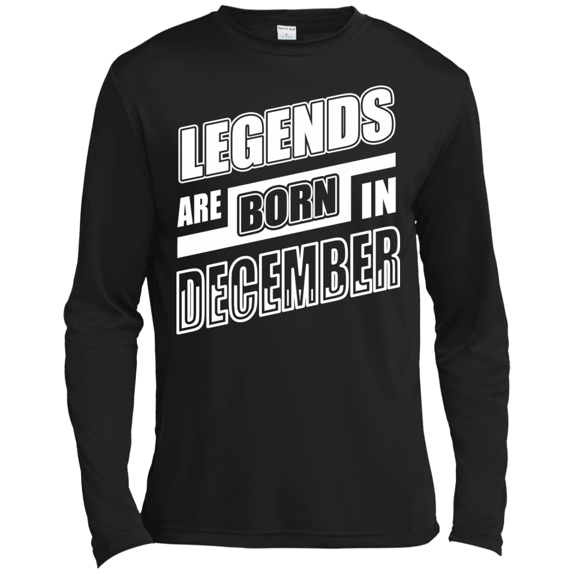 Legends are born in DECEMBER-T-Shirt & Hoodie-Long Sleeve T-Shirt-Black