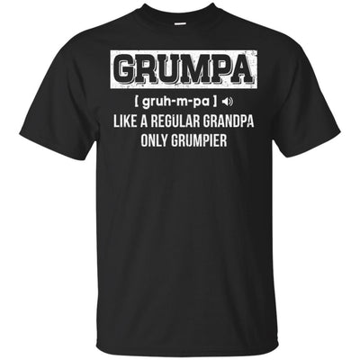 Grumpa Like Regular Grandpa Only Grumpier Funny Papa-T-Shirt & Hoodie-Classic T-Shirt-Black