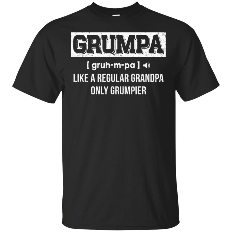 Grumpa Like Regular Grandpa Only Grumpier Funny Papa-T-Shirt & Hoodie-Classic T-Shirt-Black