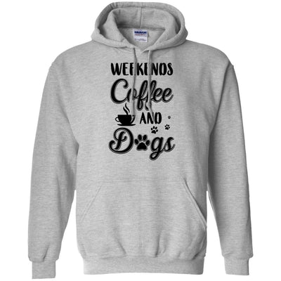 Weekends Coffee And Dogs Lover Gifts-T-Shirt & Tank Top-Pullover Hoodie-Sport Grey