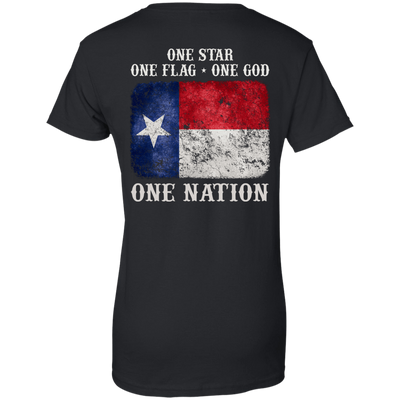 One Star One Flag One God One Nation-T-Shirt & Hoodie-Women's T-Shirt-Black