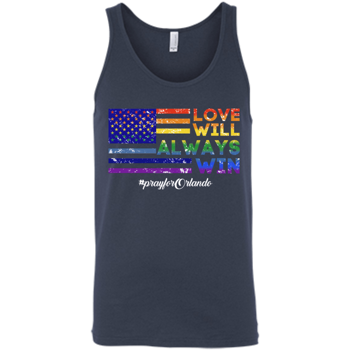 Love Will Alway Win-T-Shirt & Hoodie-Unisex Tank-Navy