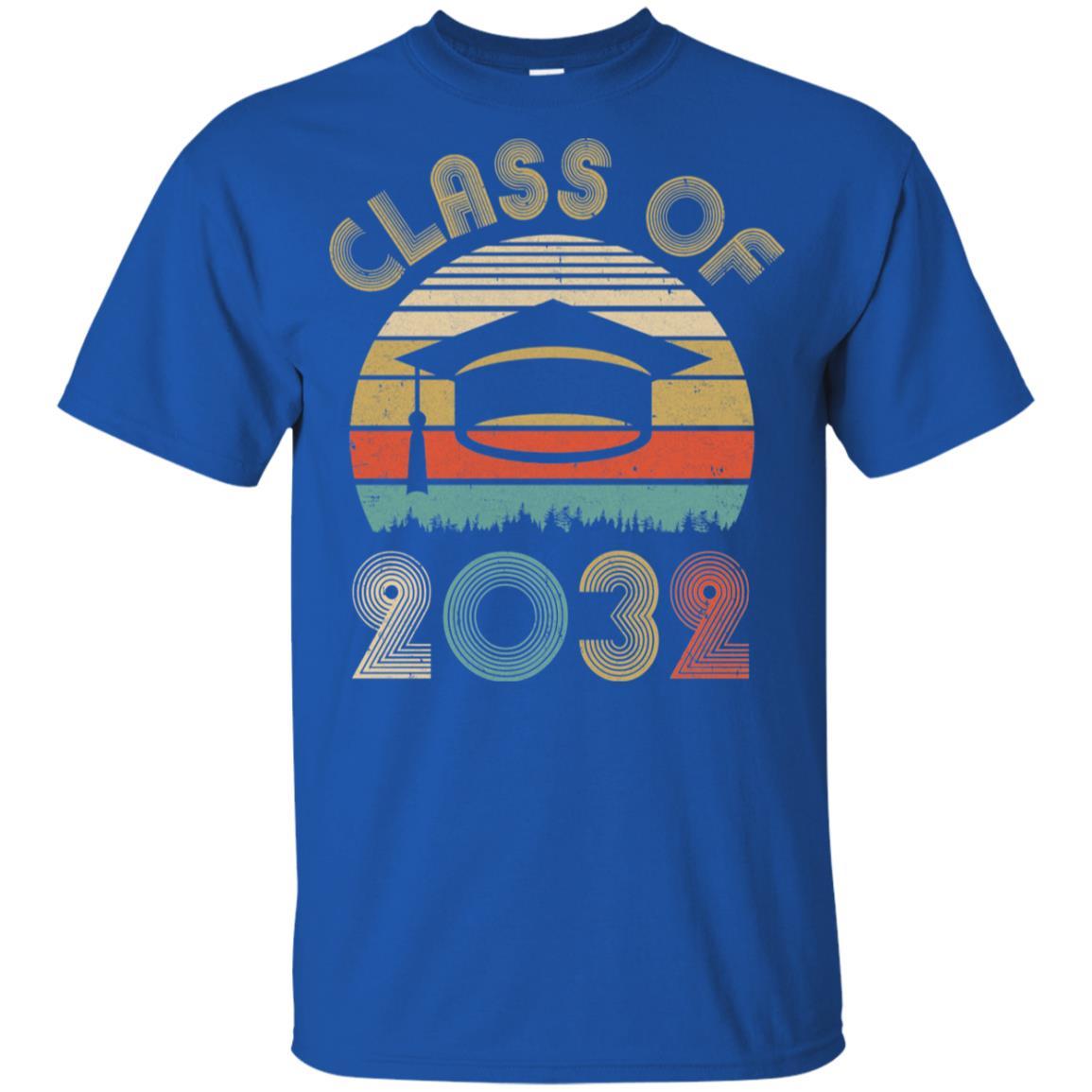 Class Of 2032 Grow With Me Graduation First Day Of School Youth-Youth Shirt-Youth T-Shirt-Royal