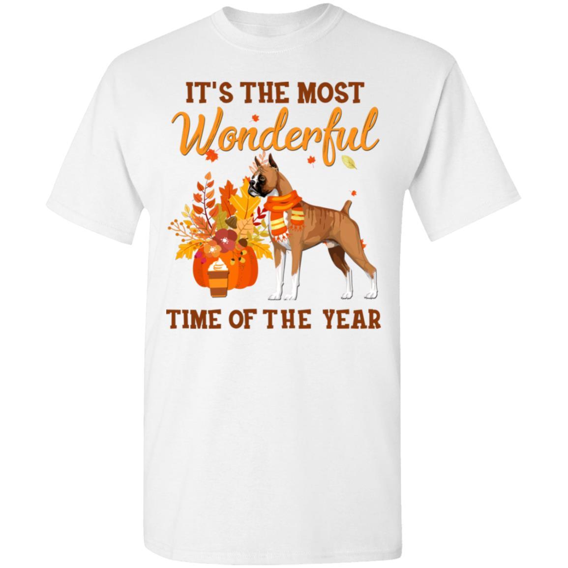 Boxer Autumn It's The Most Wonderful Time Of The Year