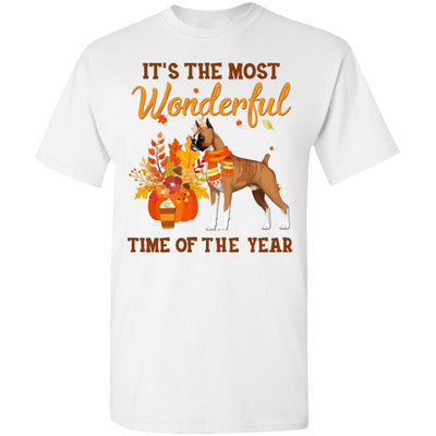 Boxer Autumn It's The Most Wonderful Time Of The Year-T-Shirt & Hoodie-Classic T-Shirt-White