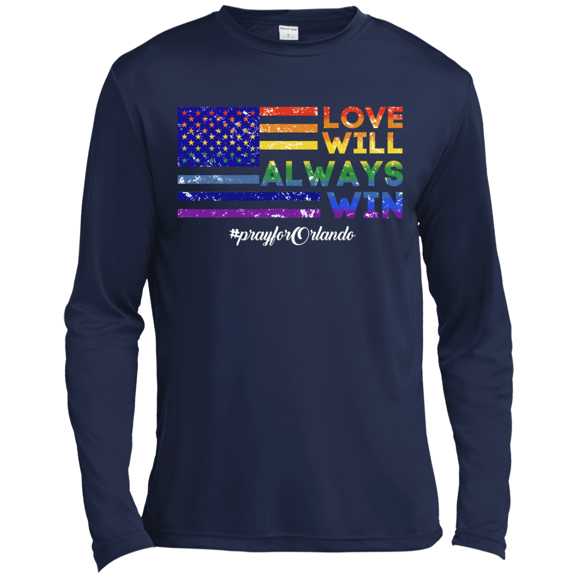 Love Will Alway Win-T-Shirt & Hoodie-Long Sleeve T-Shirt-Navy