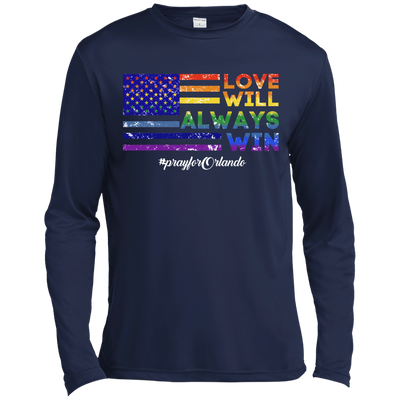 Love Will Alway Win-T-Shirt & Hoodie-Long Sleeve T-Shirt-Navy