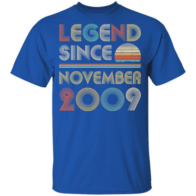 Legend Since November 2009 Vintage 12th Birthday Gifts Youth-Youth Shirt-Youth T-Shirt-Royal