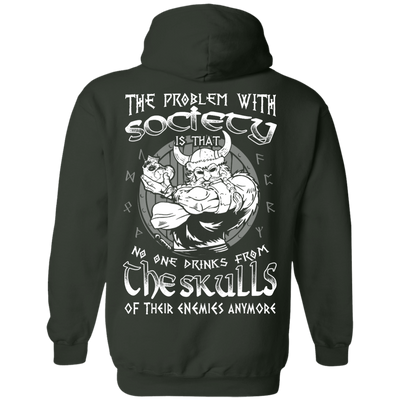 The Problem With Society-T-Shirt & Hoodie-Pullover Hoodie-Forest Green